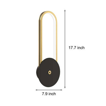 Oval Rings Three Step Dimming Aluminum Modern LED Wall Lights Fixture-Lighom