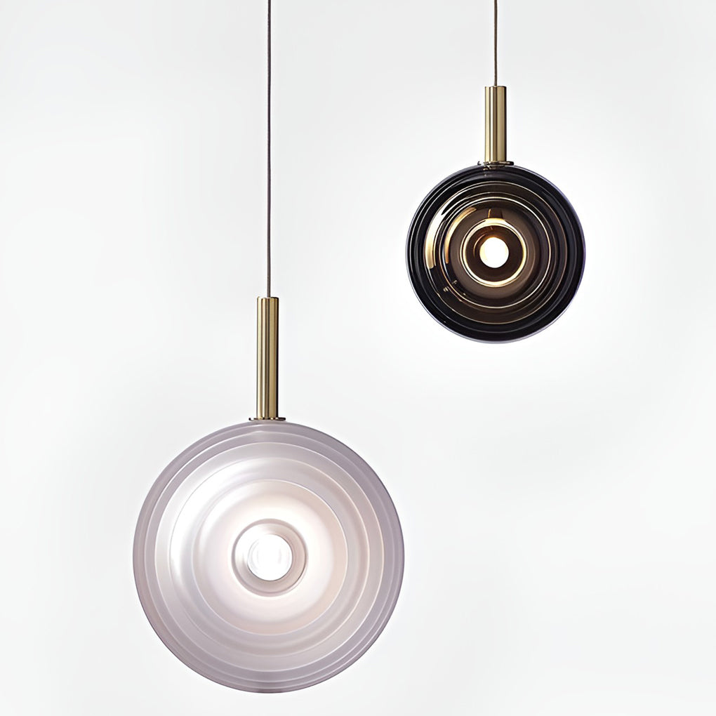 Glass Round Modern Kitchen Island Pendant