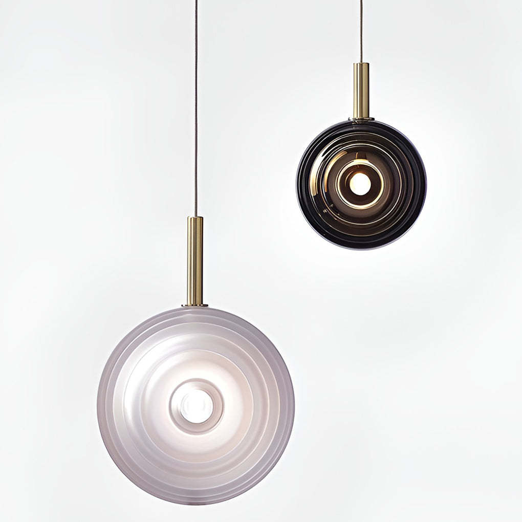 Glass Round Modern Kitchen Island Pendant