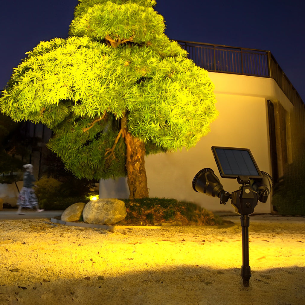 2-Light Smart Motion Sensor Solar Lawn Light
