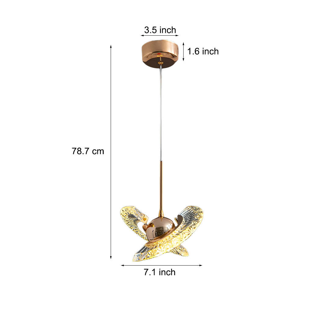 Adjustable Plated Mirror Metal Ball LED Nordic Pendant