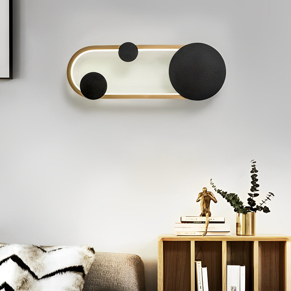 Round Decor Three Step Dimming LED Creative Nordic Wall Sconce Lighting-Lighom