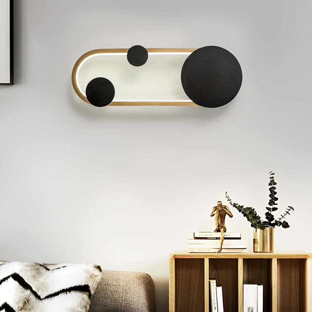 Round Decor Three Step Dimming LED Creative Nordic Wall Sconce Lighting-Lighom