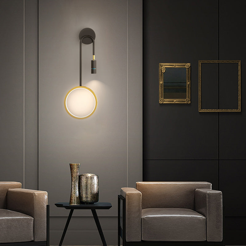 Creative Rings Stars Three Step Dimming Modern Wall Lamp with Spotlights-Lighom