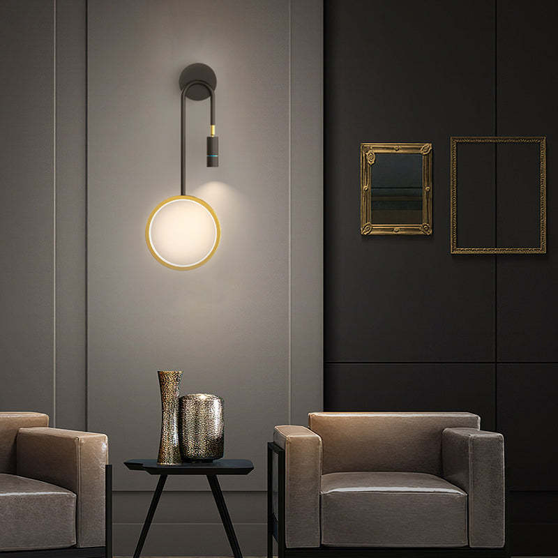 Creative Rings Stars Three Step Dimming Modern Wall Lamp with Spotlights-Lighom