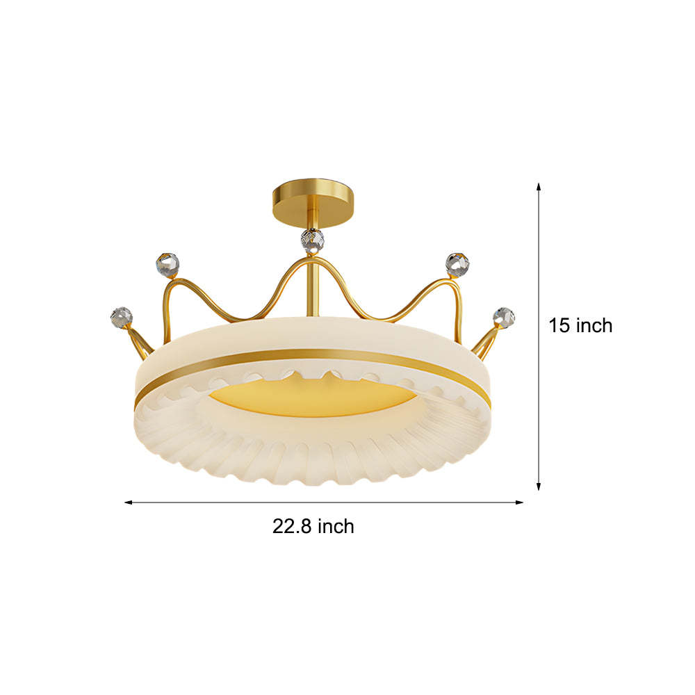 Crown Dimmable LED Modern Ceiling Light