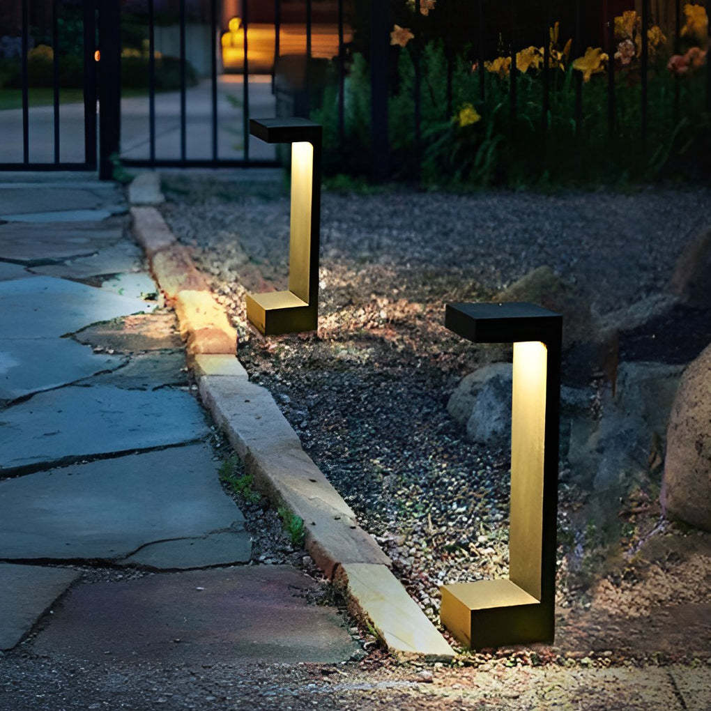 Contemporary Rectangular COB Pathway Lights Waterproof Outdoor Garden Illumination-Lighom