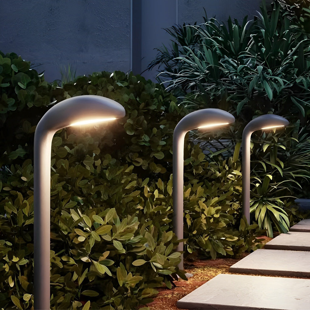 Black industrial warm 2-light landscape lighting