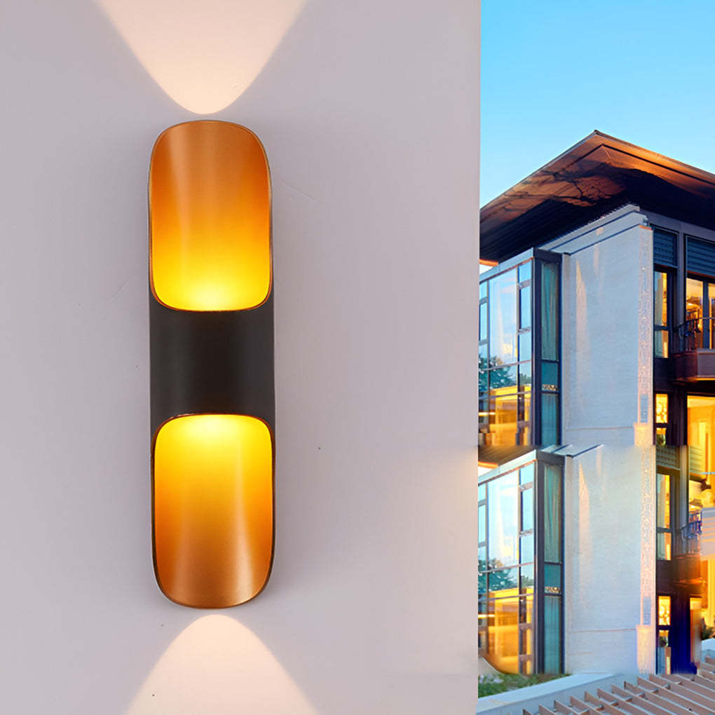 Waterproof Up and Down Lights LED Modern Outdoor Wall Sconces Lighting-Lighom