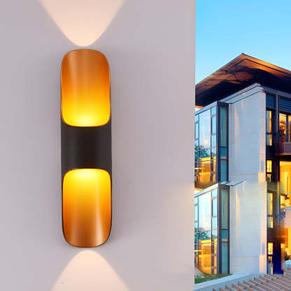 Waterproof Up and Down Lights LED Modern Outdoor Wall Sconces Lighting-Lighom