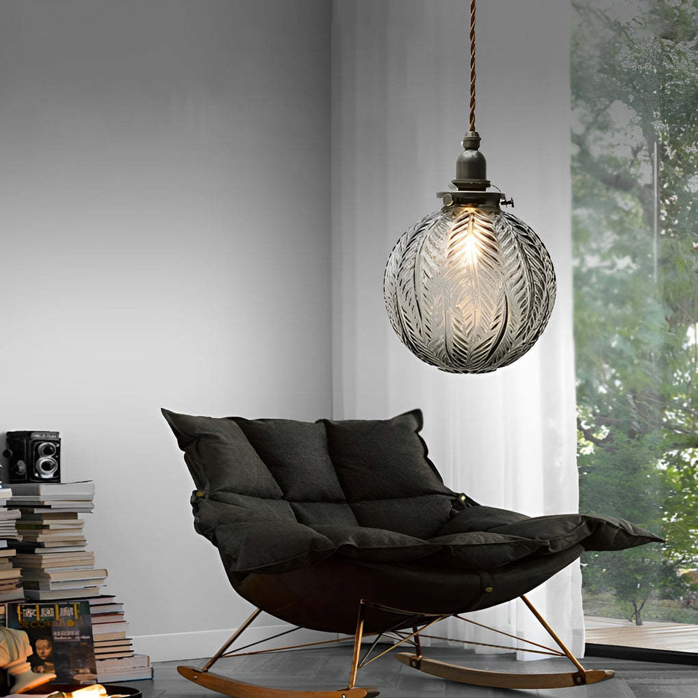 Glass Ball Dimmable LED Modern Pendant