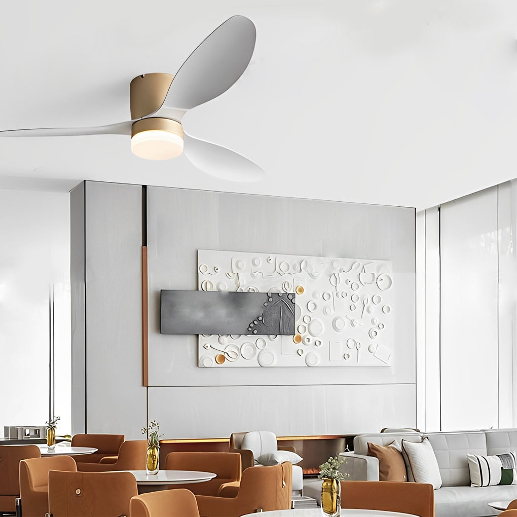 52" 3-Blade Mute LED Dimmable Modern Fan