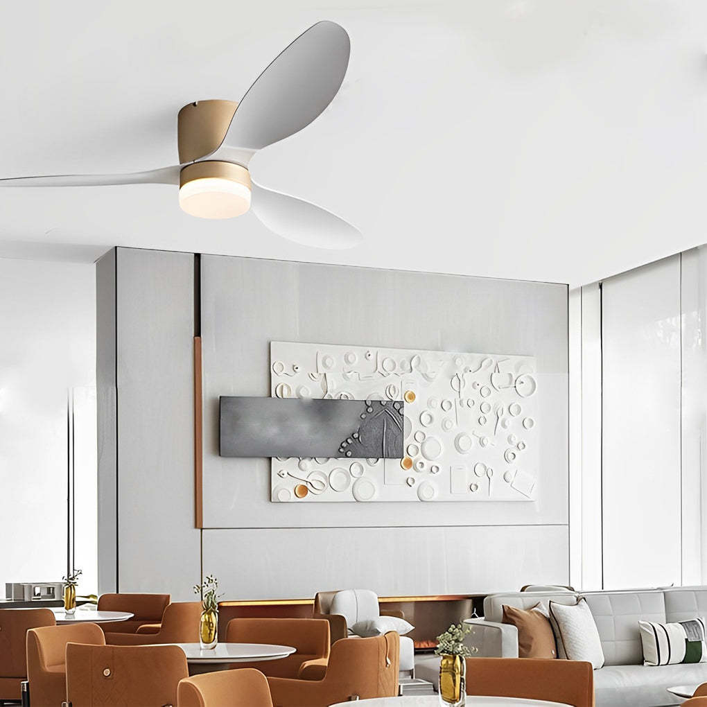 52" 3-Blade Mute LED Dimmable Modern Fan