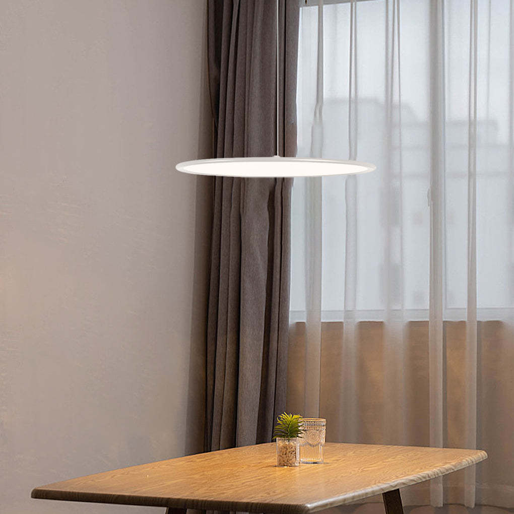 Minimalist Modern Circle Linear Industrial Pendant Lighting-Lighom