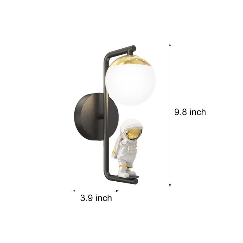 Cartoon Astronaut Decor Three Step Dimming Modern LED Wall Lights Fixture-Lighom