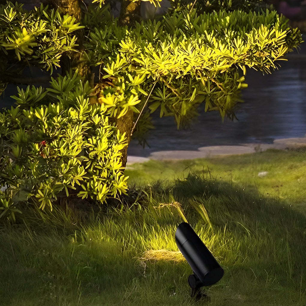 Waterproof Black Modern LED Spotlights Outdoor Spot Lights Lawn Lamp-Lighom