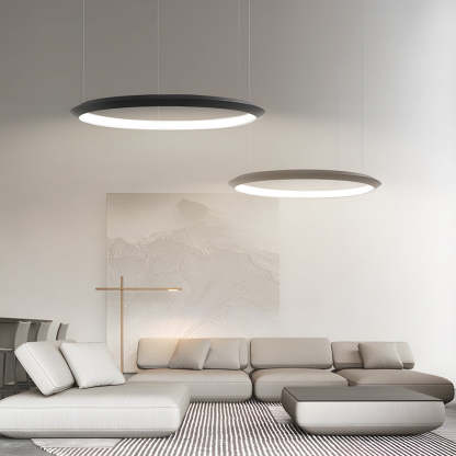 Black Ring LED Chandelier Pendant