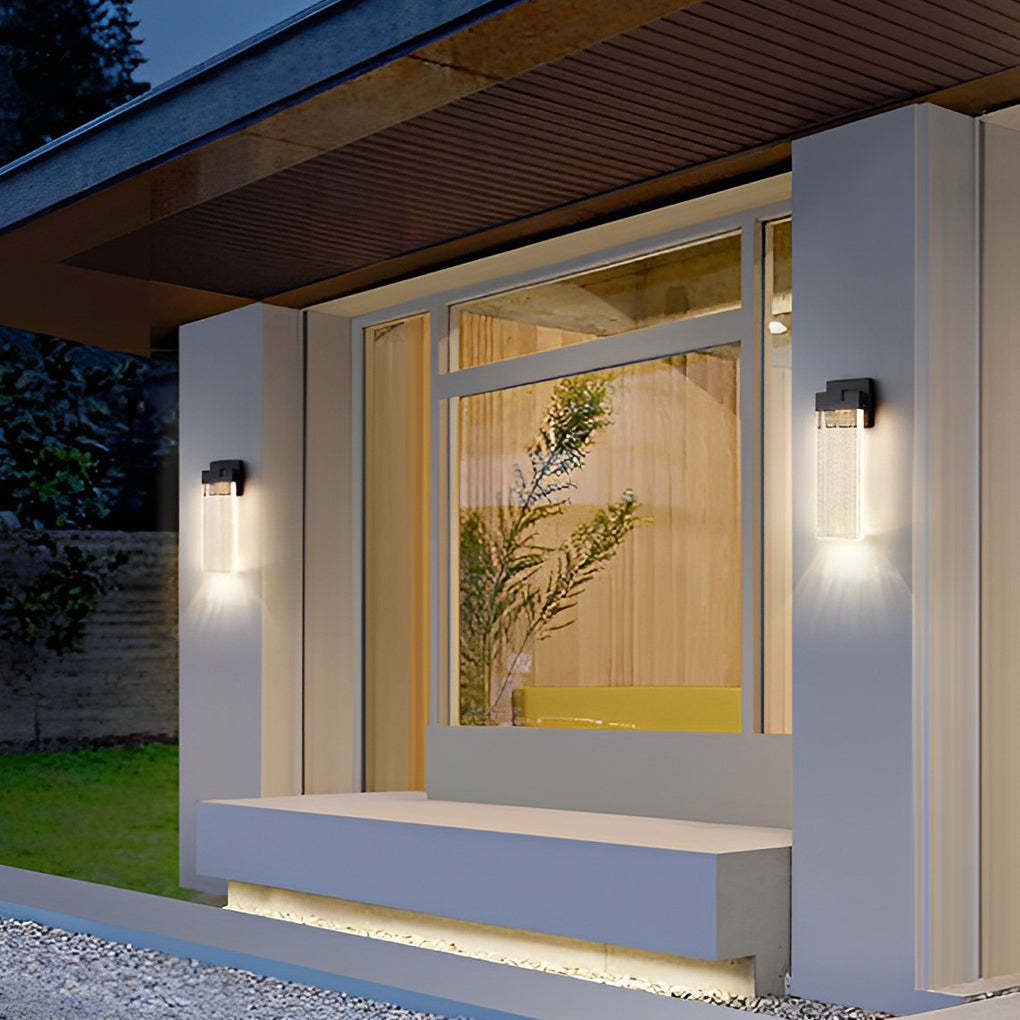 Rectangular Bubble Crystal LED Modern Wall Lamp
