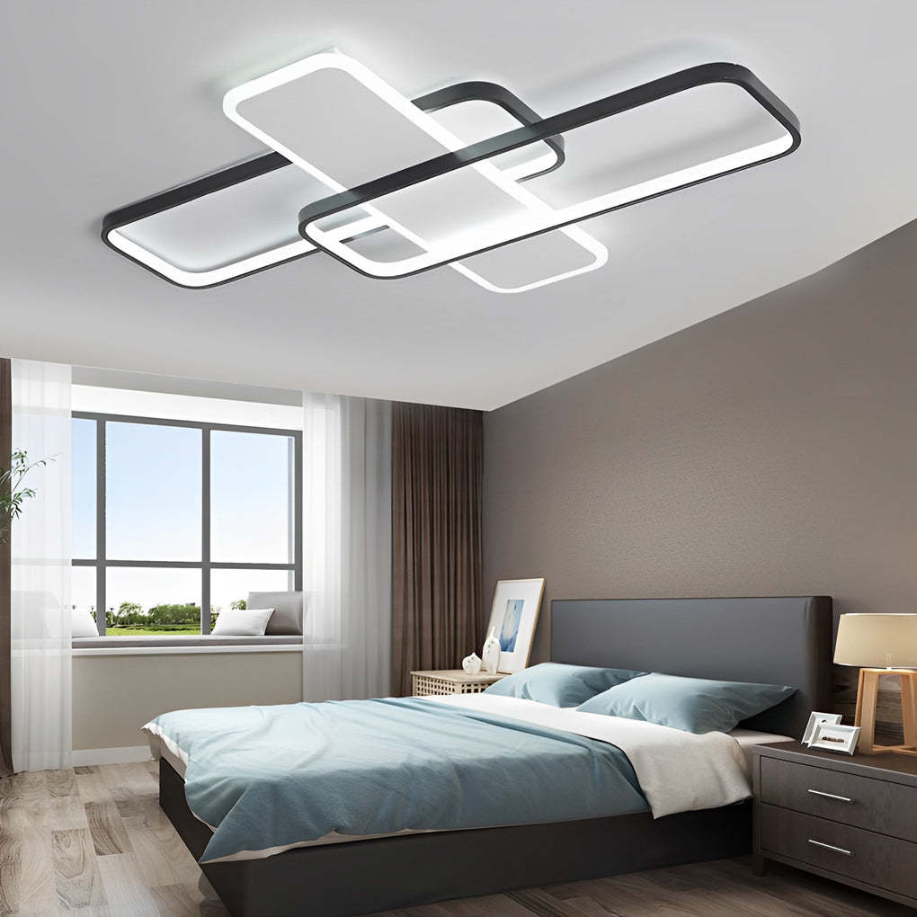 Overlapping Stepless Dimming Nordic Ceiling