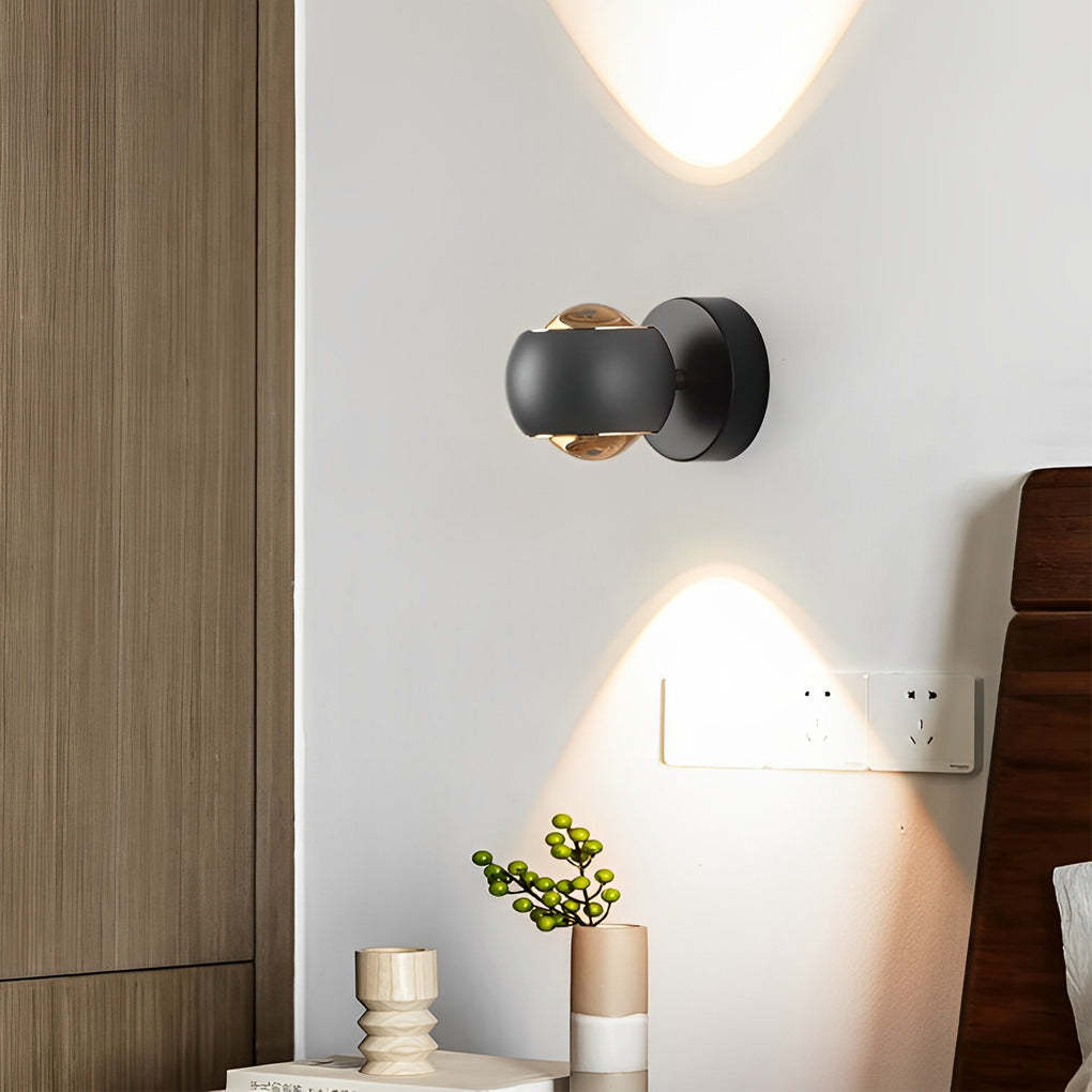 Up-Down Modern LED Wall Washer Light — Black