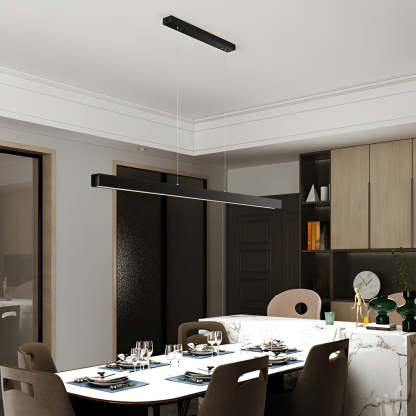 Minimalist Strip Stepless Dimming Black Modern - Cw