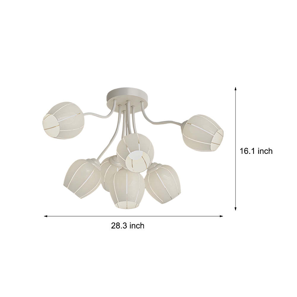 Flower Dimmable French Style Chandelier