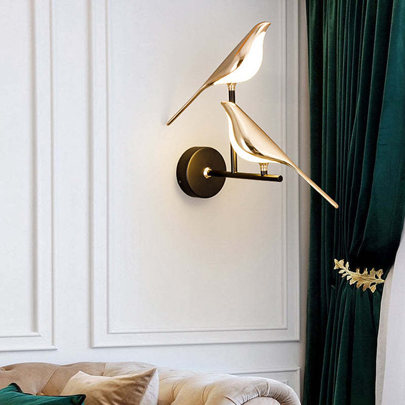 Magpies Creative Bird Adjustable LED Dimmable with Remote Nordic Wall Lamp-Lighom