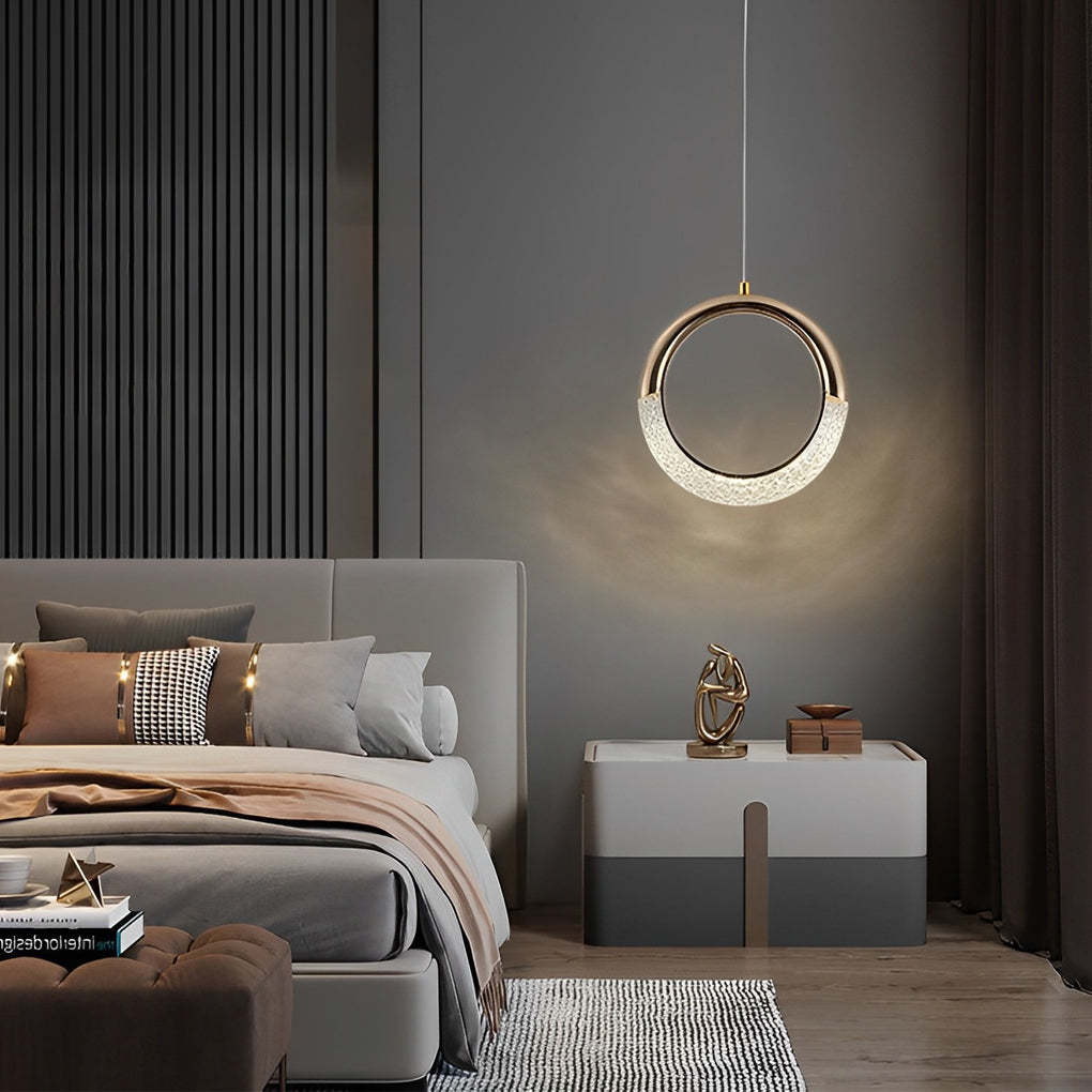 Moon Ring LED Nordic Small Pendant Chandelier