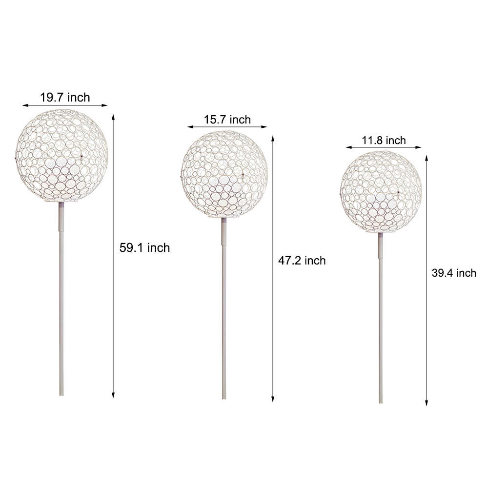 1-Light Solar Dandelion Sphere Garden Stakes Outdoor Lights-Lighom