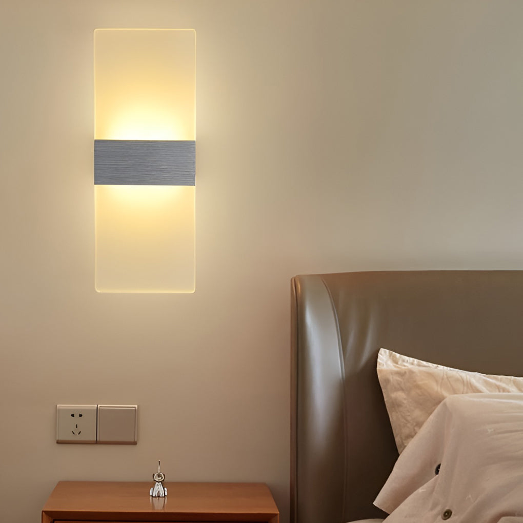 Rectangular Acrylic 6W LED Modern Wall Lamp Wall Sconce Lighting-Lighom