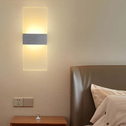 Rectangular Acrylic 6W LED Modern Wall Lamp Wall Sconce Lighting-Lighom