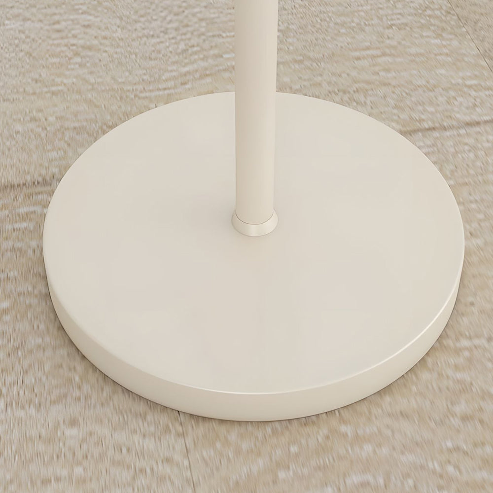 White Task Chrome Arc Floor Lamp with Dome Shade-Lighom