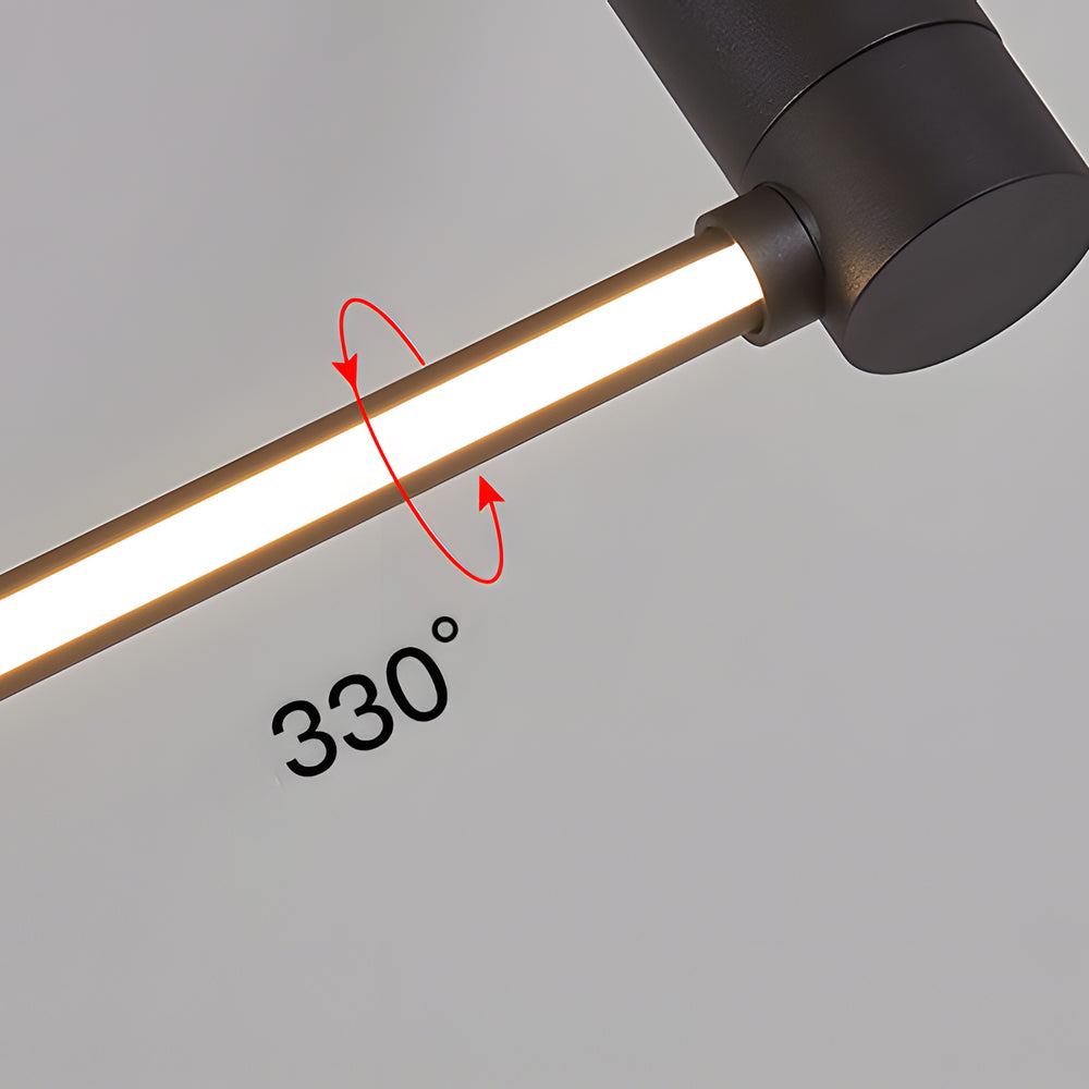 Modern Black LED Linear Ceiling Light