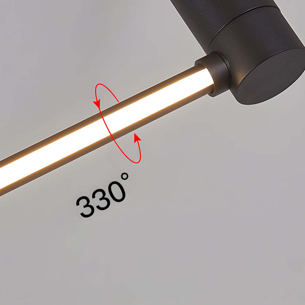 Modern Black LED Linear Ceiling Light