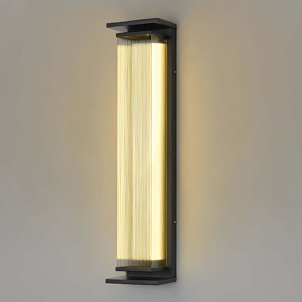 Creative Strip Waterproof Black Modern LED Wall Lamp Outdoor Wall Lights-Lighom