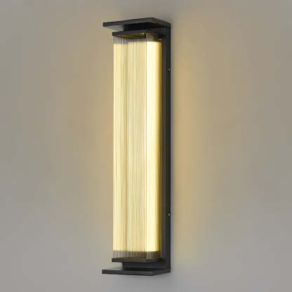 Creative Strip Waterproof Black Modern LED Wall Lamp Outdoor Wall Lights-Lighom