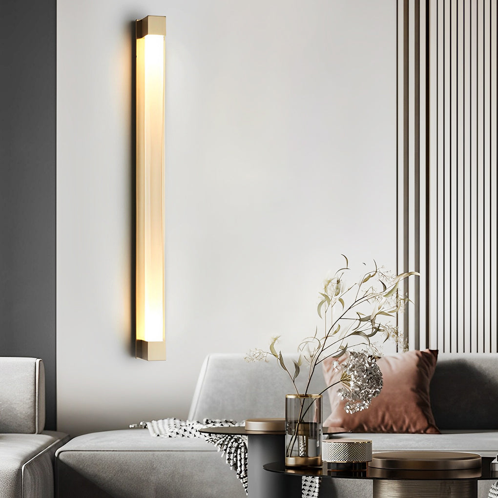 Minimalist Strip Crystal LED Postmodern Wall Lamp Wall Sconce Lighting-Lighom