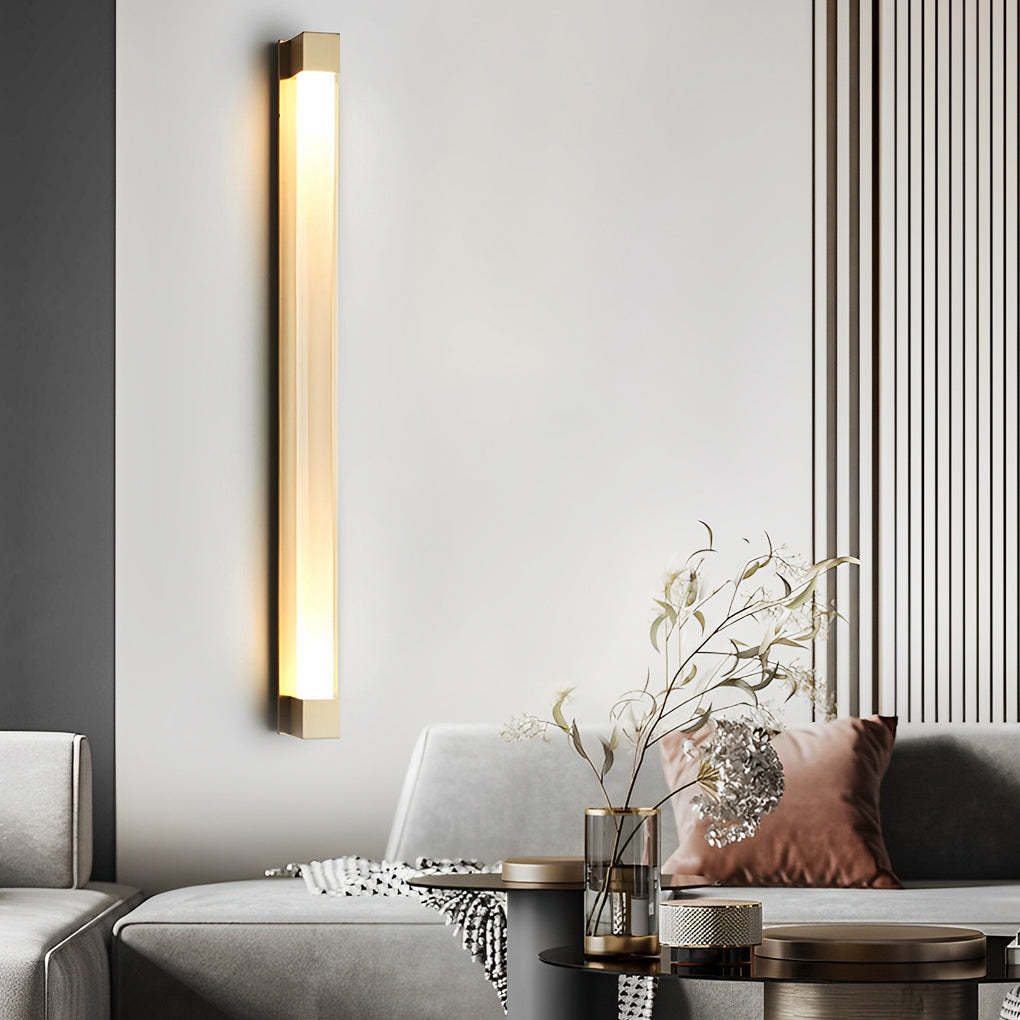 Minimalist Strip Crystal LED Postmodern Wall Lamp Wall Sconce Lighting-Lighom