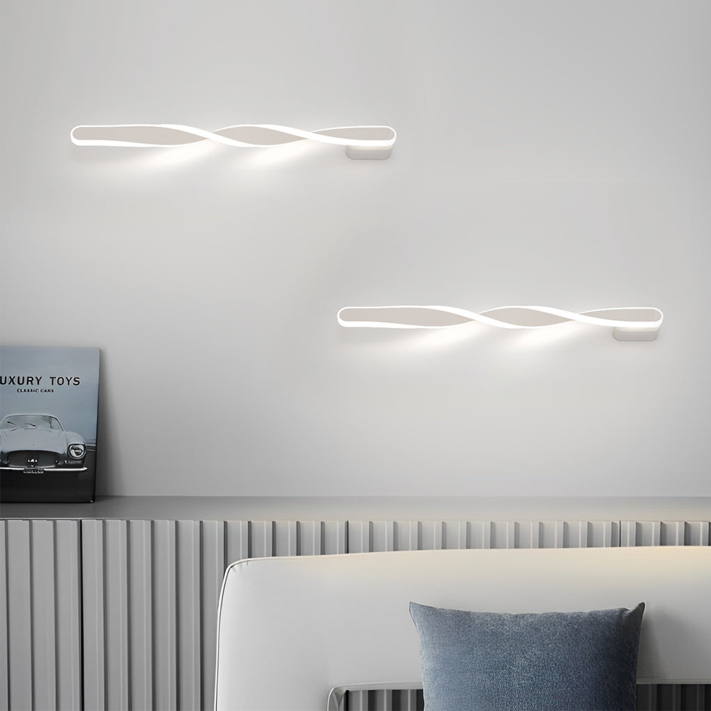 Spiral Long Strip LED 29W Minimalist Ins Wall Lamp Wall Sconce Lighting-Lighom
