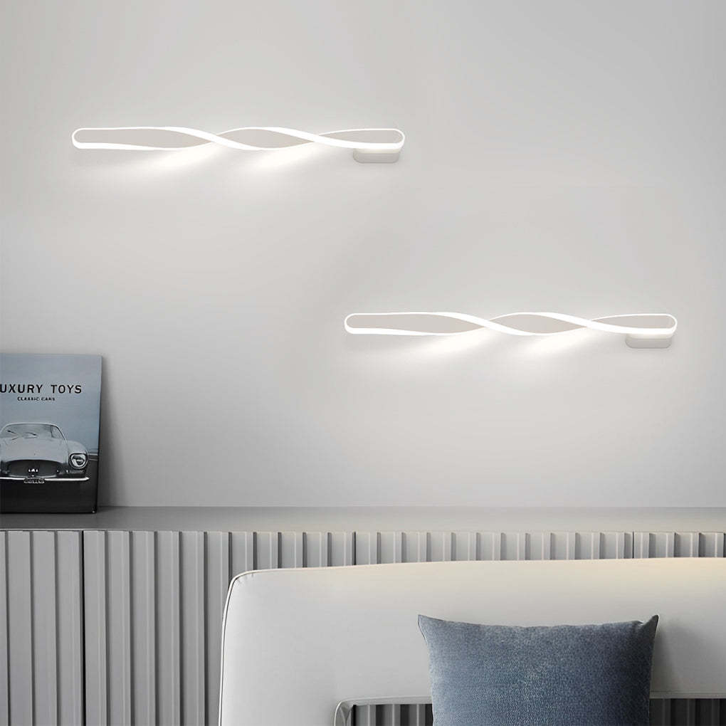 Spiral Long Strip LED 29W Minimalist Ins Wall Lamp Wall Sconce Lighting-Lighom