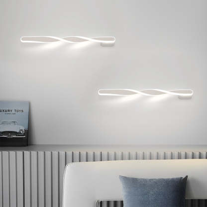 Spiral Long Strip LED 29W Minimalist Ins Wall Lamp Wall Sconce Lighting-Lighom