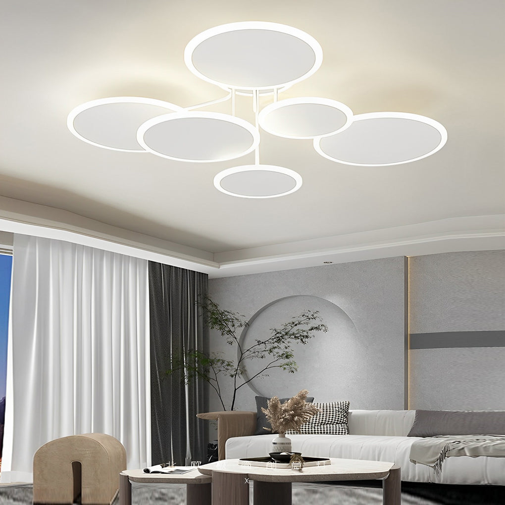 Dimming Matte White Nordic Ceiling Light