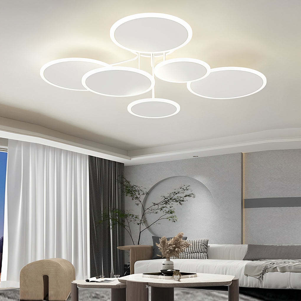 Dimming Matte White Nordic Ceiling Light