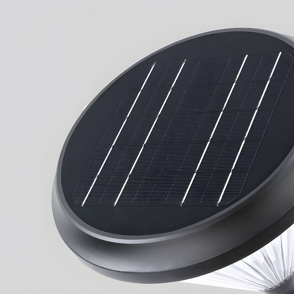 Black Solar LED Bollard Path Light