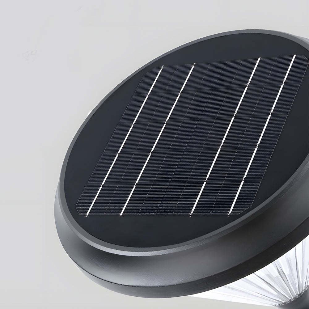 Black Solar LED Bollard Path Light