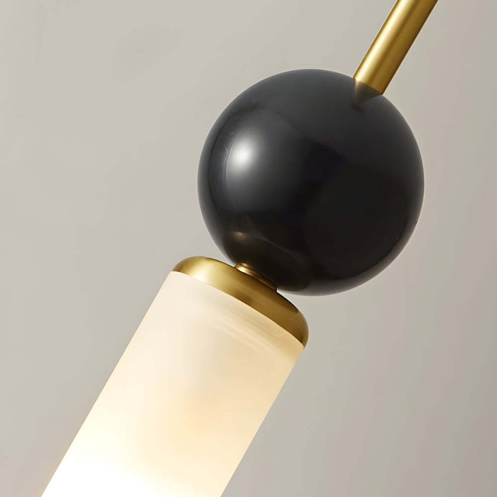 Vertical Marble Cylinder Modern Pendant Light
