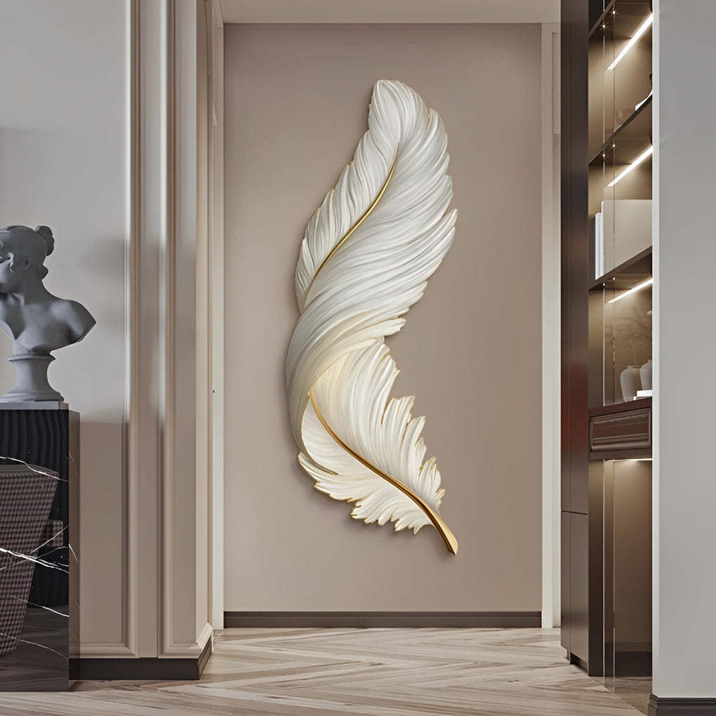 Luxury Creative Feathers USB DC5V Remote Control LED Modern Wall Lights-Lighom