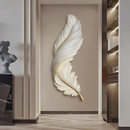 Luxury Creative Feathers USB DC5V Remote Control LED Modern Wall Lights-Lighom