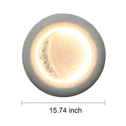 Creative Moon Shaped Waterproof LED 10W Modern Wall Lamp Exterior Decor-Lighom