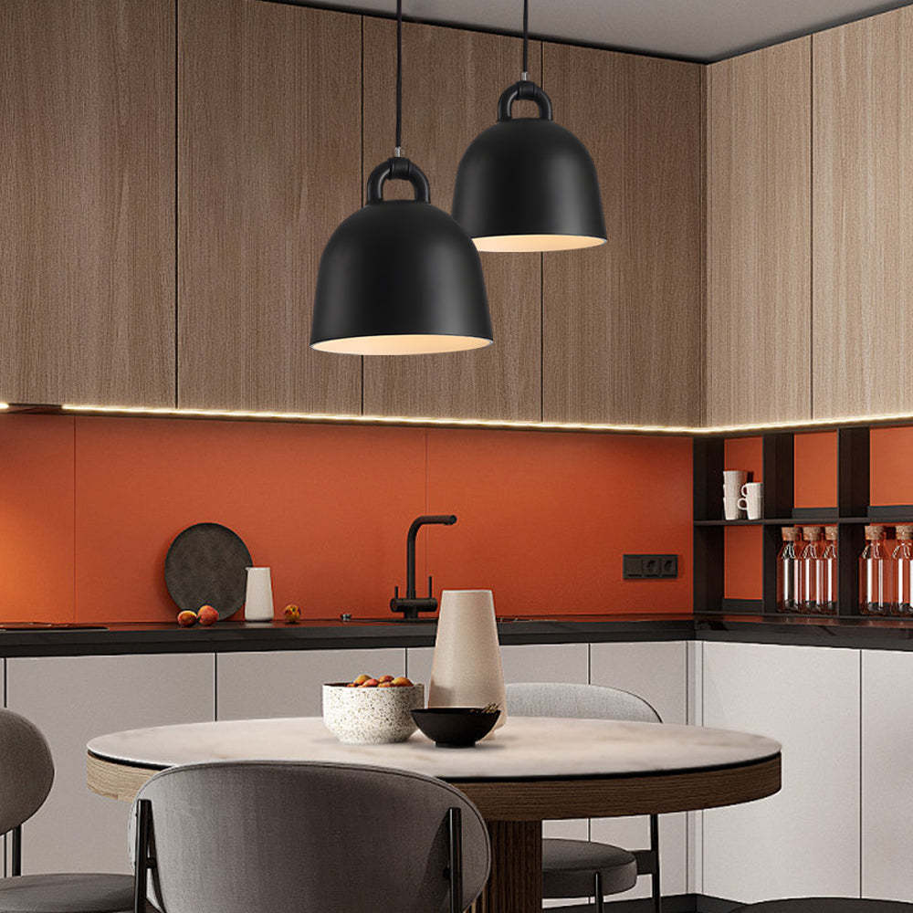 Resin Semicircle Bell Minimalist Nordic Chandelier